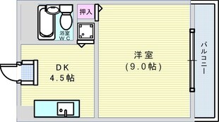 ハイツ山小屋の物件間取画像